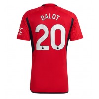 Camiseta Manchester United Diogo Dalot #20 Primera Equipación Replica 2023-24 mangas cortas